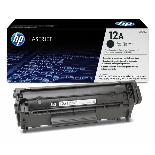 Оригинальный HP 12A - (Q2612A) Тонер - Чёрный