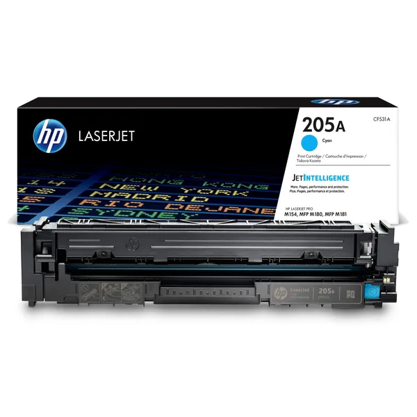 Оригинальный HP 205A - (CF531A) Тонер - Голубой