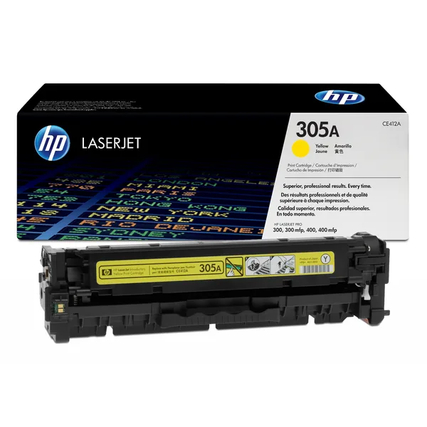 Оригинальный HP 305A - (CE412A) Тонер - Жёлтый